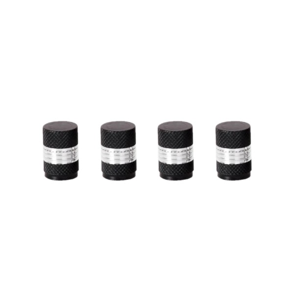 TYRE VALVE CAPS - BILLET ALLOY BLACK*out...