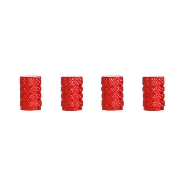 TYRE VALVE CAPS - BILLET ALLOY RED*out o...