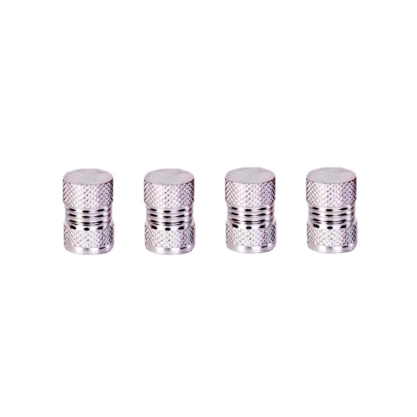 TYRE VALVE CAPS - BILLET ALLOY SILVER*ou...