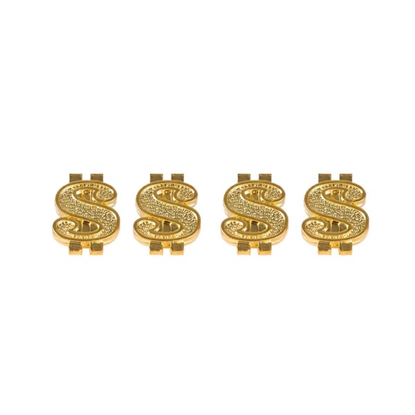 TYRE VALVE CAPS - DOLLAR GOLD **out of s...