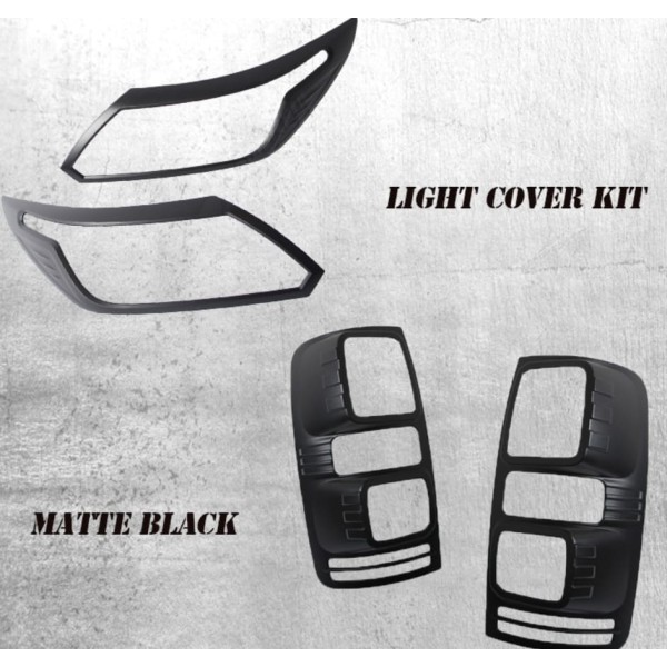 Matte Black Light Surround kit for Holden Colorado 2016+