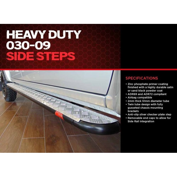 Side Steps to suit Colorado/Dmax 2012+