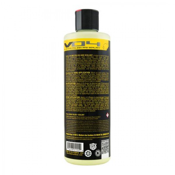 V4 Extreme All-In-1 Polish, Shine Sealant(New Yellow Color) (16 Oz.) 