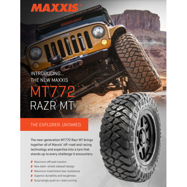 Maxxis Razr MT772 all sizes available from